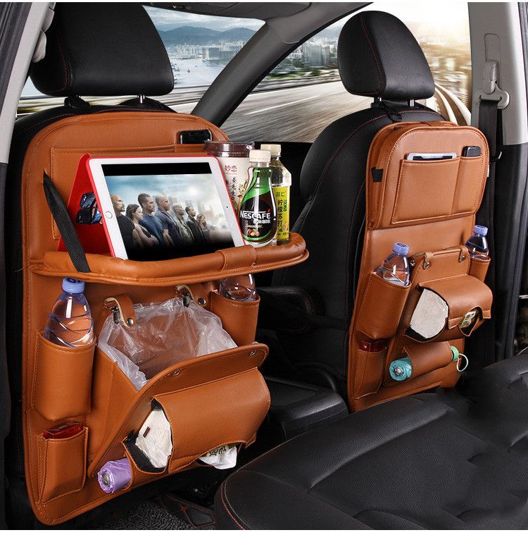 1619323043907.jpg PU Leather Car Seat Organizer & Storage Bag (1 seat) - Image 1
